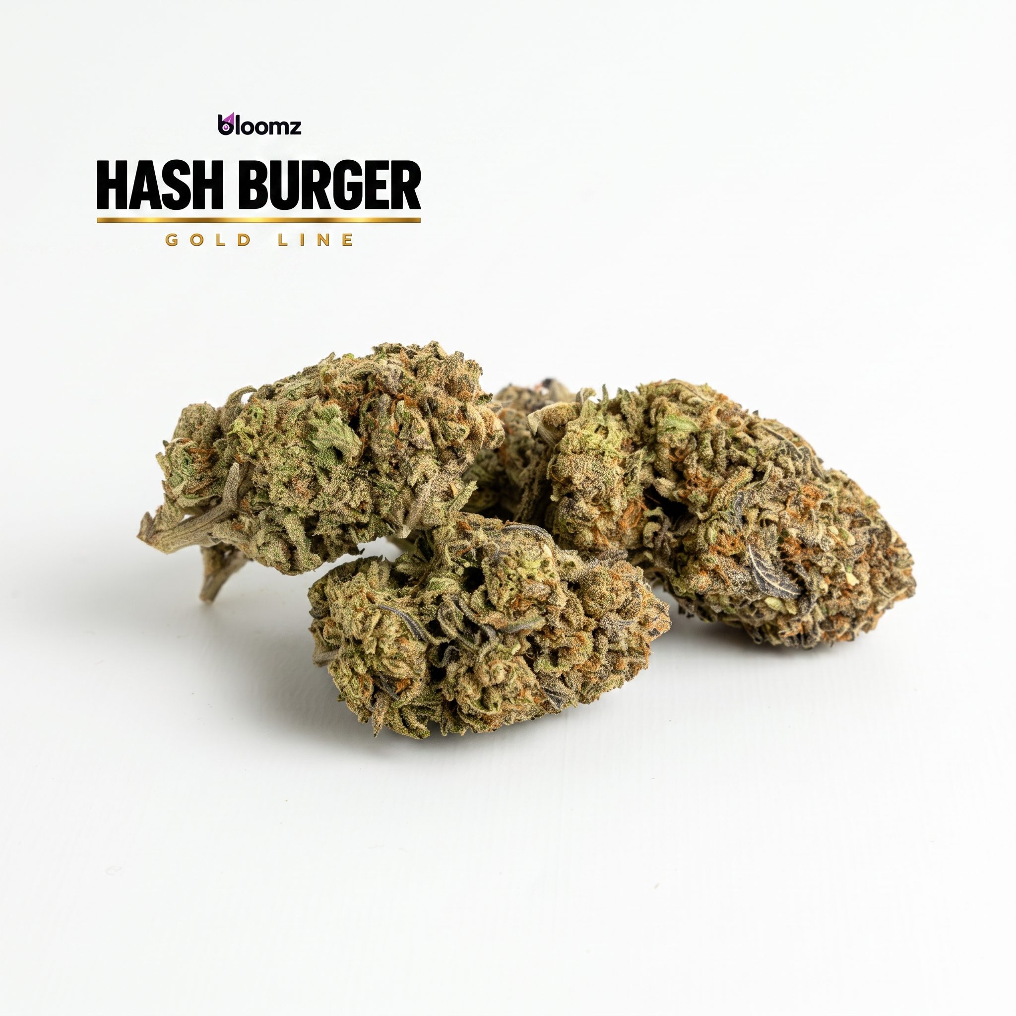 THCA Flower – Exotics – Gold Line – 28g, Flavor: Hash Burger