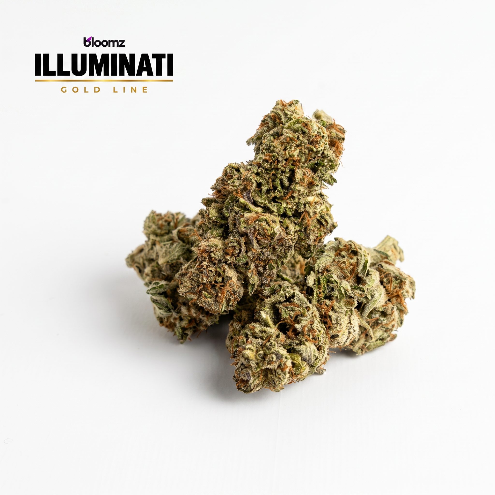 THCA Flower – Exotics – Gold Line – 28g, Flavor: Illuminati