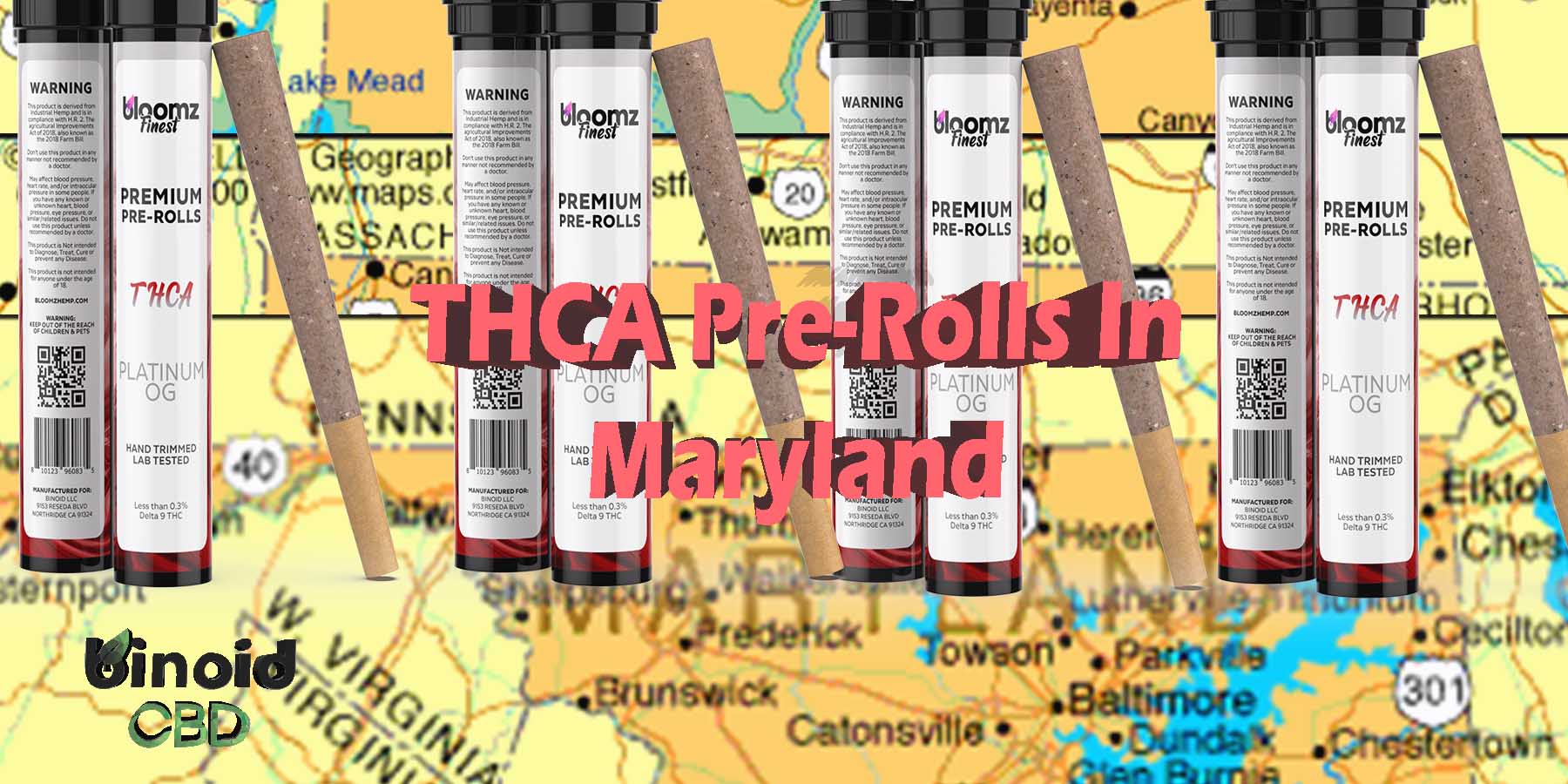 THCA Pre-Rolls In Maryland THCA Platinum OG Hemp Flower Indica Where To Get Near Me Best Place Lowest Price Coupon Discount Strongest Brand