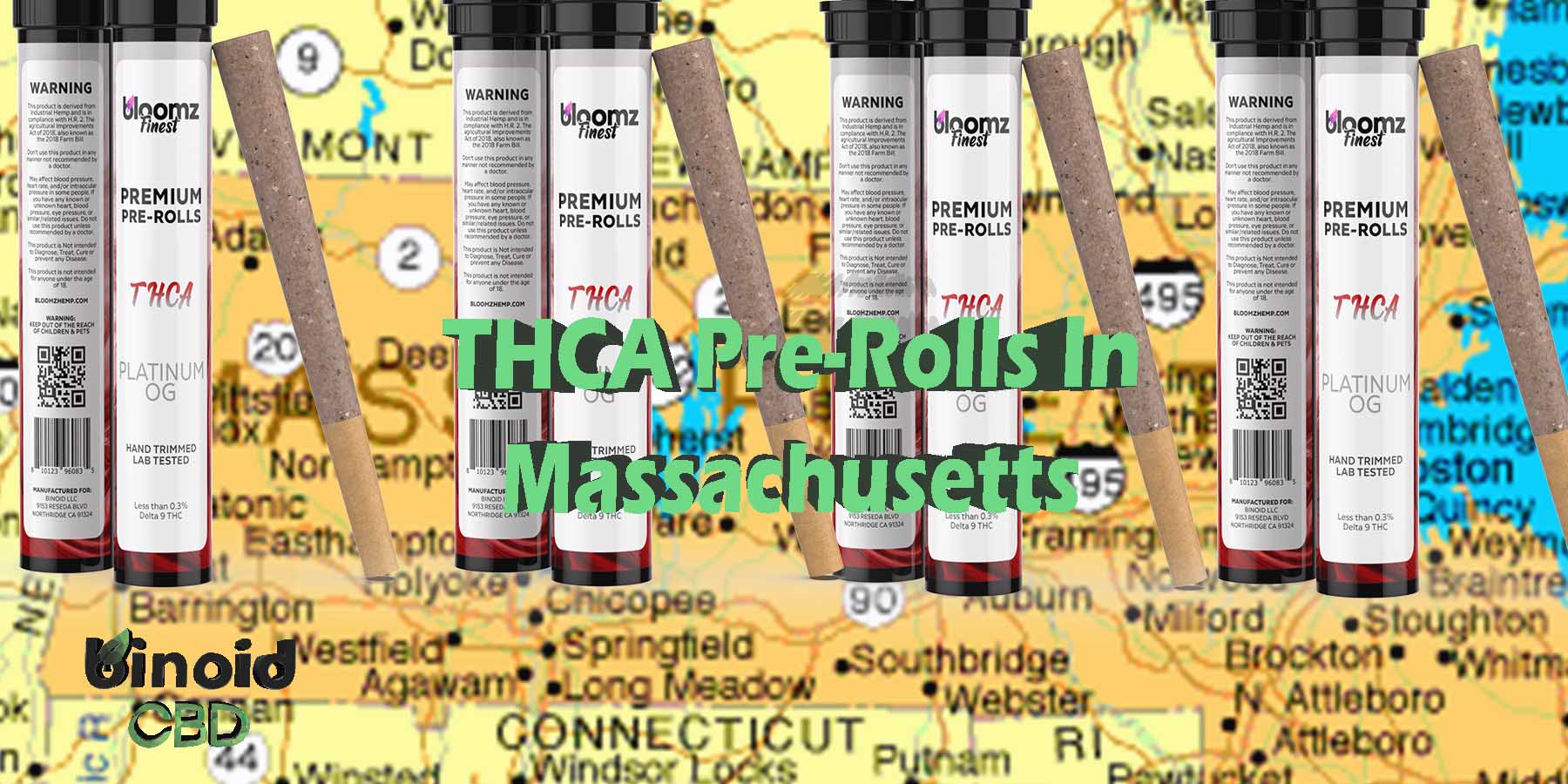 THCA Pre-Rolls In Massachusetts Pre-Rolls Hemp Flower Indica Where To Get Near Me Best Place Lowest Price Coupon Discount Strongest Brand Bloomz