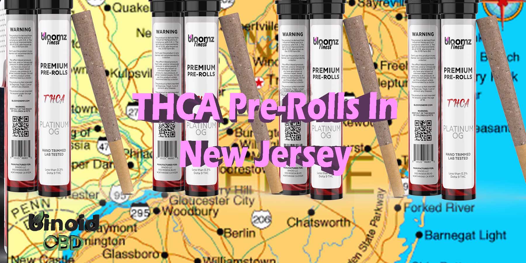 THCA Pre-Rolls In New Jersey THCA Hemp Flower Indica Where To Get Near Me Best Place Lowest Price Coupon Discount Strongest Brand Bloomz