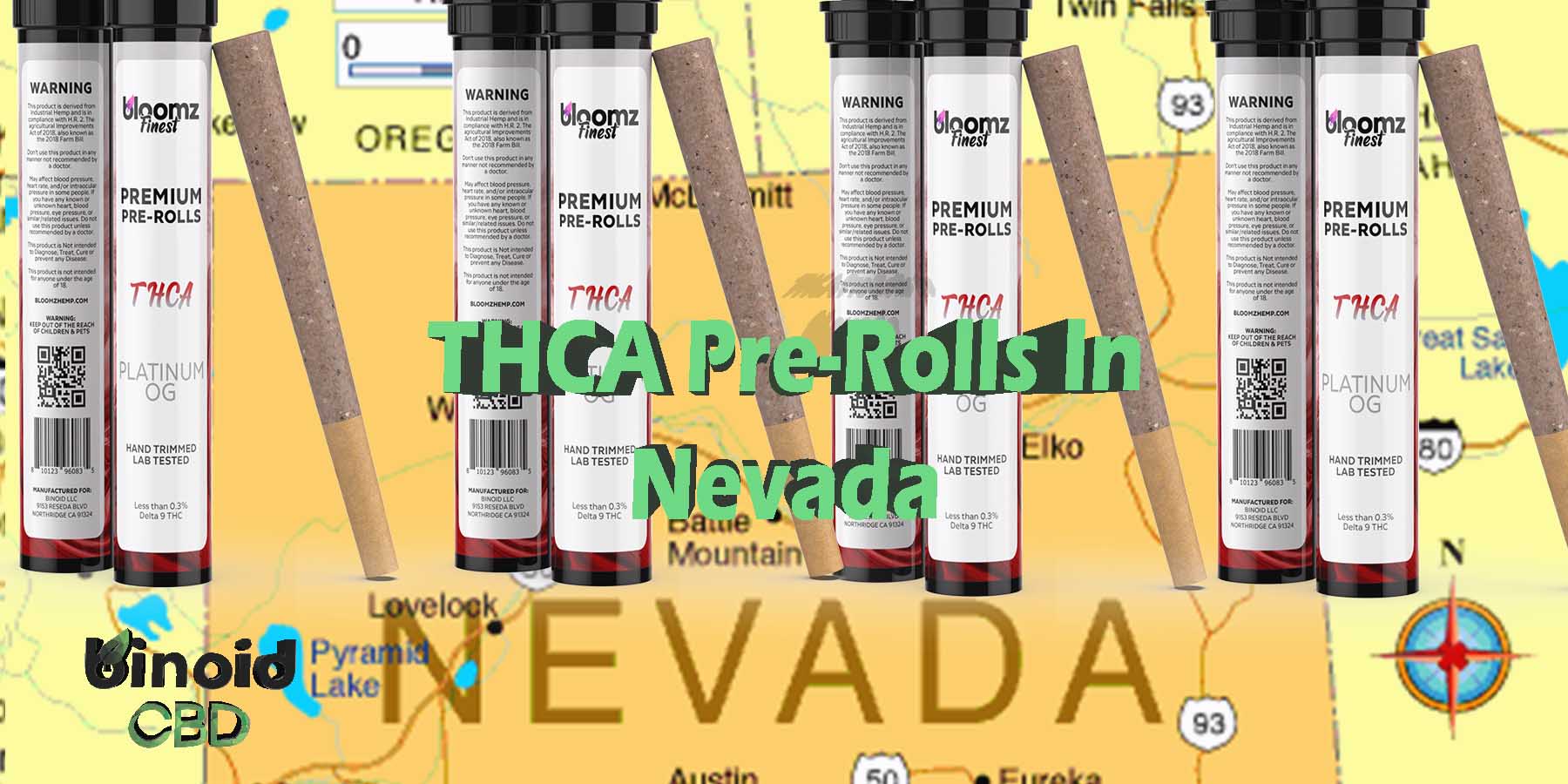 THCA Pre-Rolls In Nevada Pre-Rolls Hemp Flower Indica Where To Get Near Me Best Place Lowest Price Coupon Discount Strongest Brand Bloomz