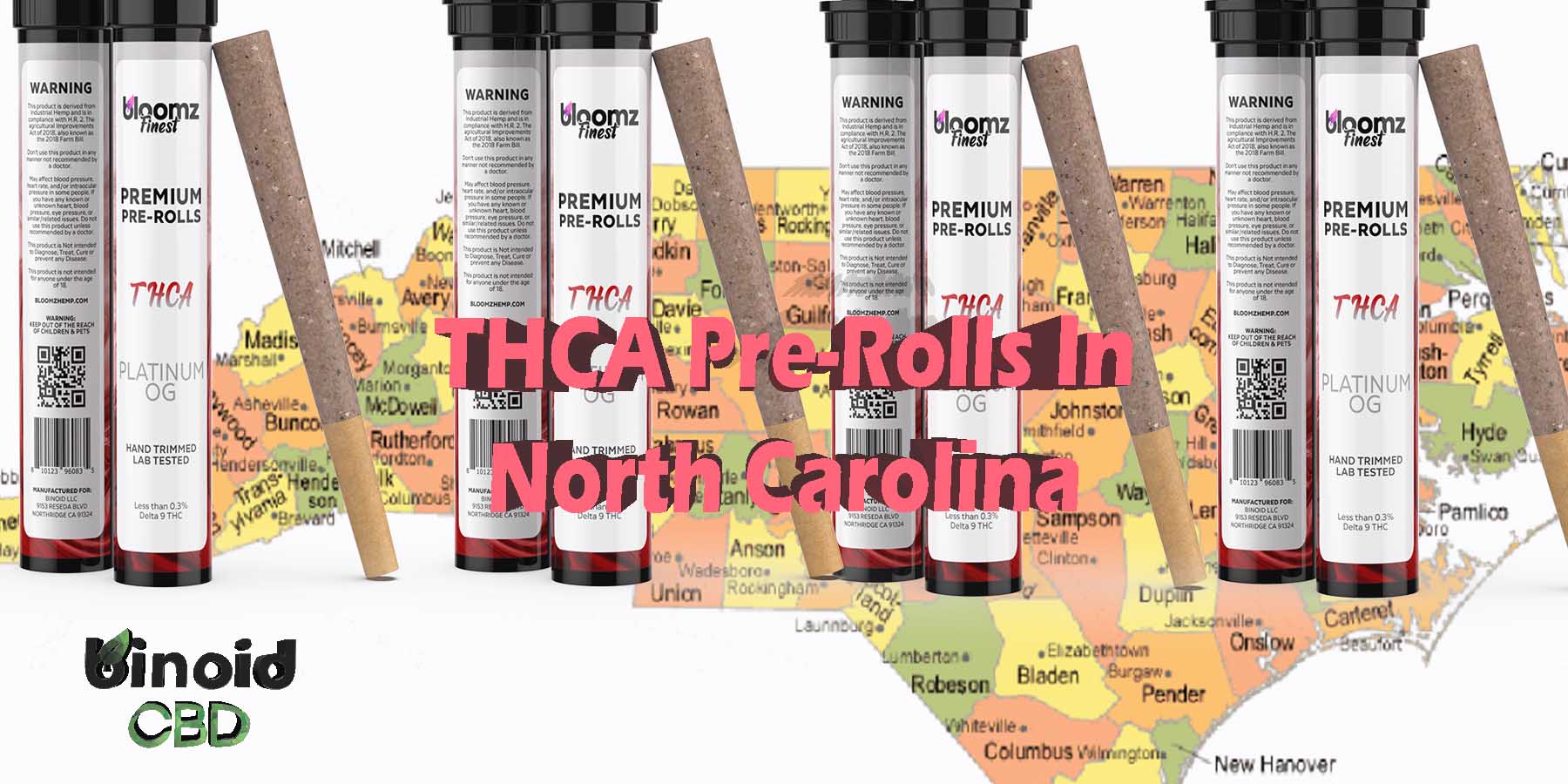 THCA Pre-Rolls In North Carolina THCA Hemp Flower Indica Where To Get Near Me Best Place Lowest Price Coupon Discount Strongest Brand Bloomz