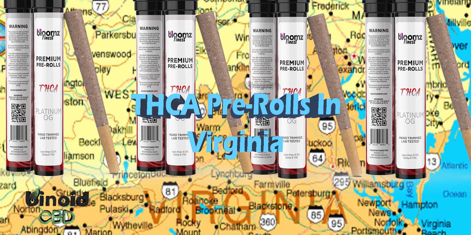 THCA Pre Rolls In Virginia Hemp Flower Indica Where To Get Near Me Best Place Lowest Price Coupon Discount Strongest Brand Bloomz