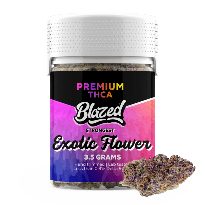 Blazed Exotic Flower 3.5g Hemp Flower BestHemp Where To Buy How To Buy OnlineSmokeShop GoodPrice GetNearMe LowestCoupon DiscountStore Shoponline THCOnline StrongestSmoke ShopBloomz Hemp THC