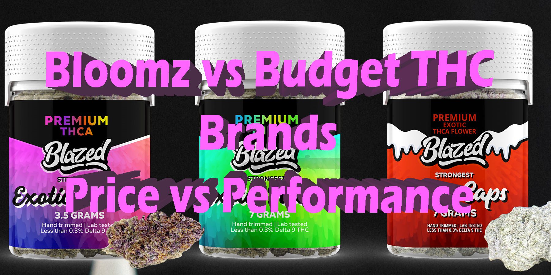 Bloomz vs Budget THC Brands Price vs Performance