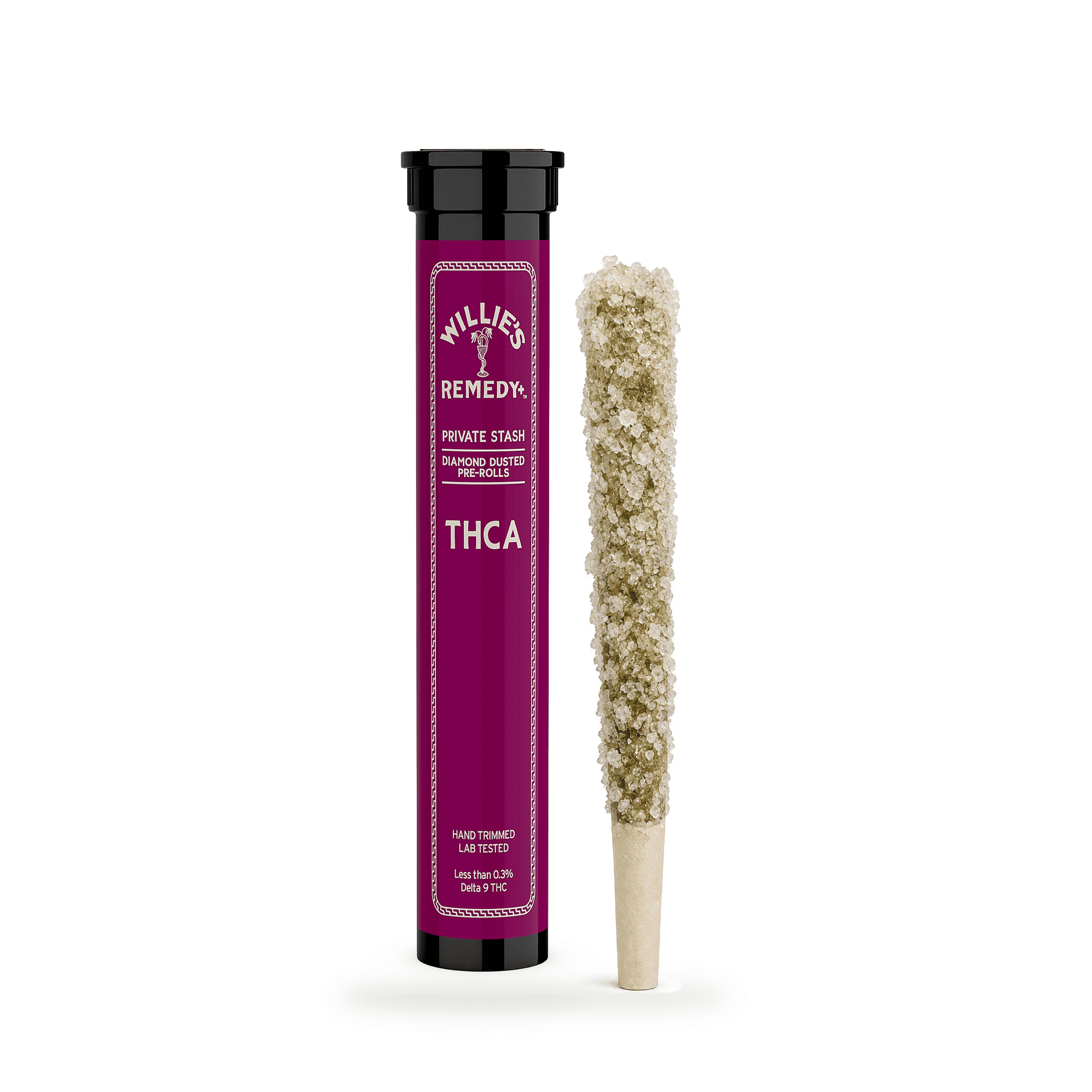 THCA Diamond Dusted Pre-Rolls – Willie's Remedy – 5 Pack